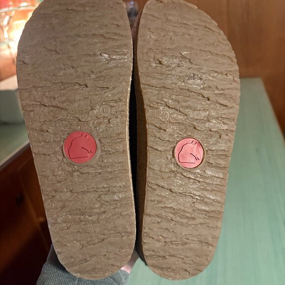 MINT Womens Haflinger Eggplant Grizzly GZ Wool Felt Clogs Size 40 / US 9 - Picture 8 of 11